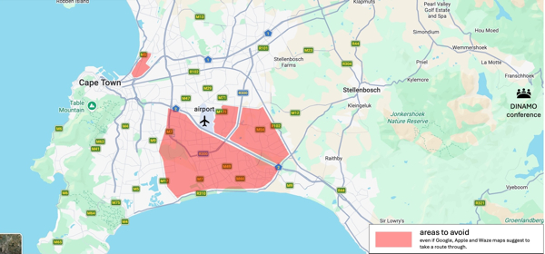 Cape Town avoid areas